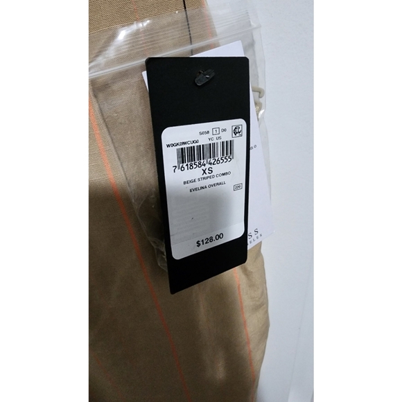 NWT Guess Evelina strapless jumpsuit XS womens NEW - Picture 5 of 8